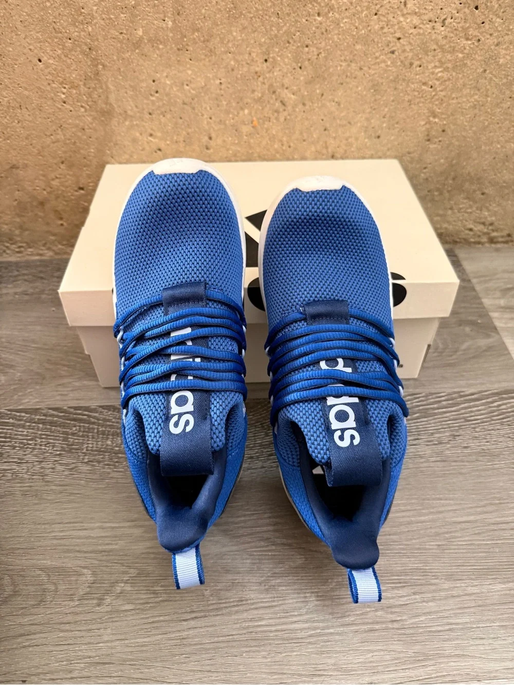 adidas Blue Slip-On Mesh Loafers